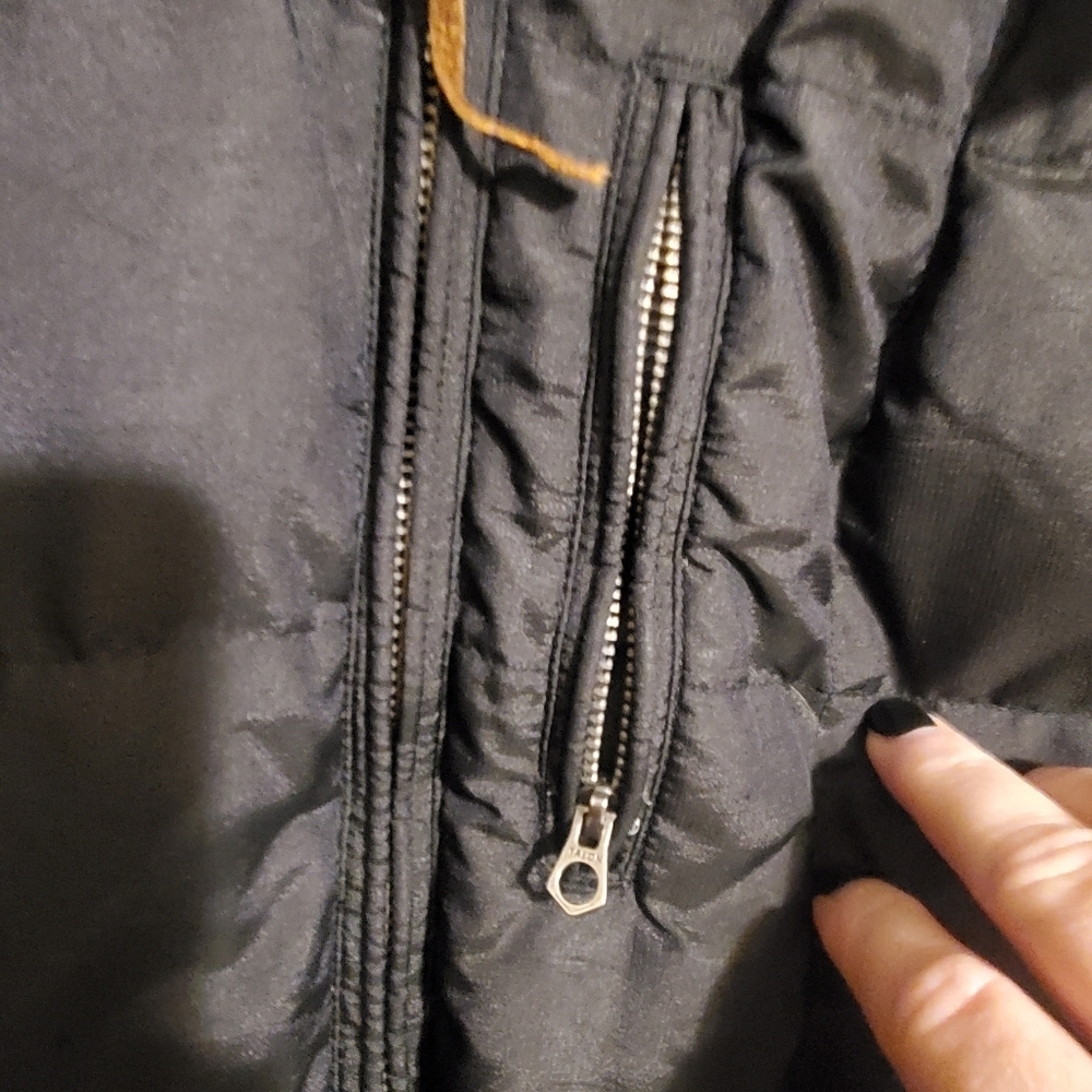 Eddie Bauer Womens Med. Down Jacket. Black. Puffer. Full Zip - Picture 4 of 15
